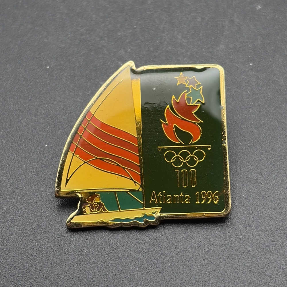 Vintage 1996 Atlanta Olympics Yachting Event Lapel Hat Pin